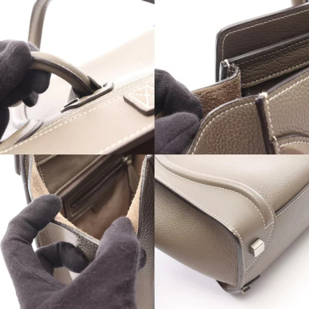 Celine Leather Greige Shopper Luggage Tote Bag - Picture 8 of 8